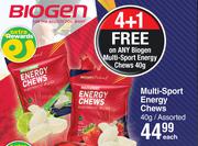 Biogen Multi-Sport Energy Chews Assorted-40g Each