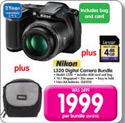 Nikon Digital Camera Bundle L320