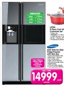 Samsung 660L Side-By-Side Fridge/Freezer With Mini Bar RS21HFLMR1/XFA