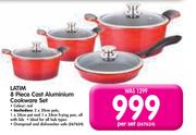 Latim 8 Piece Cast Aluminium Cookware Set