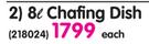 Steel King 8L Chafing Dish