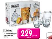 Libbey 16 Piece Haligan Tumbler Set-Per Set