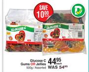 Glucose C Gums OR Jellies Assorted-500g Each