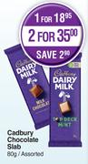 Cadbury Chacolate Slab Assorted-For 2 x 80g