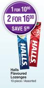 Halls Flavoured Lozenges Assorted-For 1 x 10 Piece 