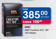 GNC AMP Creatine HCL 189 Tablets-120's Per Pack