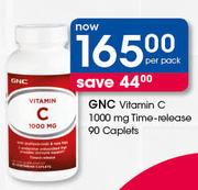 GNC Vitamin C 1000mg Time Release Caplets-90's Per Pack