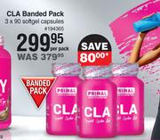 Primal CLA Banded Pack 3 x 90 Softgel Capsules-Per Pack