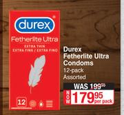Durex Fetherlite Ultra Condoms Assorted-12's Per Pack