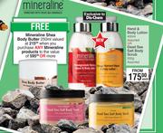 Mineraline Hand & Body Lotion 400ml Assorted Or Dead Sea Salt Body Scrub 500g Assorted-Each