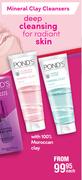 Pond's Mineral Clay Cleansers Face Care Products-Each
