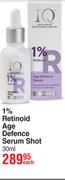 IQ 1% Retinoid Age Defence Serum Shot-30ml Each