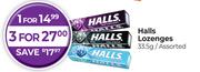 Halls Lozenges Assorted-33.5g