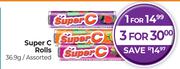Super C Rolls Assorted-36.9g