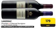 Lanzerac Pinotage Or Cabernet Sauvignon-750ml Each