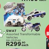 SWAT Assorted Transformable Vehicles MKJ253546-Each