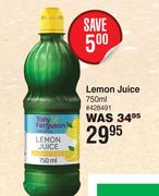 Tony Ferguson Lemon Juice 428491-750ml