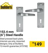 Builders 152.4mm(6") Steel Handle 473788
