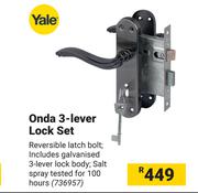Yale Onda 3-Lever Lock Set 736957