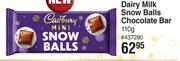 Cadbury Dairy Milk Snow Balls Chocolate Bar-110g