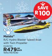 Maisto R/C Hydro Blaster Speed Boat With Twin Propeller MA182763-Each