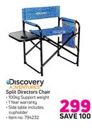 Discovery Adventures Split Directors Chair