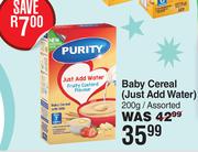 Purity Baby Cereal Just Add Water Assorted-200g