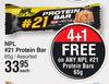 NPL #21 Protein Bar Assorted-65g Each