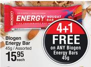Biogen Energy Bar Assorted-45g Each