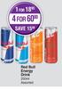 Red Bull Energy Drink Assorted-For 1 x 250ml