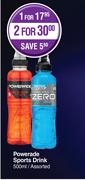 Powerade Sports Drink Assorted-For 1 x 500ml
