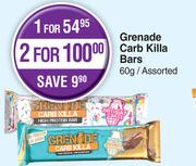 Grenade Carb Killa Bars Assorted-For 1 x 60g