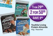 Youthful Living Protein Almonds Assorted-For 2 x 40g