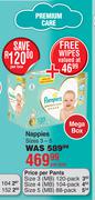 Pampers Premium Care Nappies Sizes 3-5-Per Box
