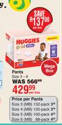 Huggies Pants Size 3-6-Per Box