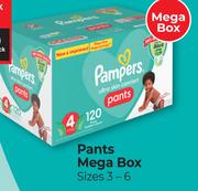 Pampers Pants Mega Box (Sizes 3-6)-Per Pack