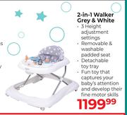 2-In-1 Walker (Grey & White)
