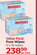 Huggies Value Pack Pure Wipes-Per Pack