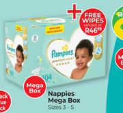 Pampers Nappies Mega Box (Sizes 3-5)-Per Pack