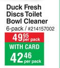 Duck Fresh discs Toilet Bowl Cleaner 6 Pack-Per Pack