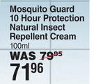 Mosquito Guard 10 Hour Protection Natural Insect Repellent Cream-100ml