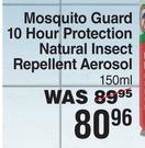 Mosquito Guard 10 Hour Protection Natural Insect Repellent Aerosol-150ml