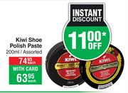Kiwi Shoe Polish Paste Assorted-200ml Each