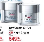 Eucerin Hyaluron Filler + 3x Effect Day Cream SPF30 50ml Or Night Cream 50ml-Each