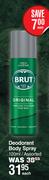 Brut Deodorant Body Spray Assorted-120ml Each