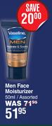 Vaseline Men Face Moisturizer Assorted-50ml