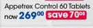GNC Appetrex Control Tablets-60's Per Pack