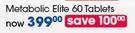 GNC Metabolic Elite Tablets-60's Per Pack