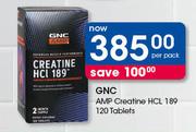 GNC AMP Creatine HCL 189-120 Tablets Per Pack