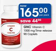 GNC Vitamin C 1000mg Time Release Caplets-90's Per Pack